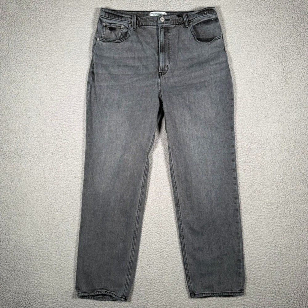 Abercrombie & Fitch Jeans Womens 14L 32x27 Ankle Straight Ultra High Rise Denim